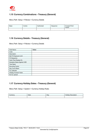 Account Code Combination R12 Treasury steps config r12.1 | PDF