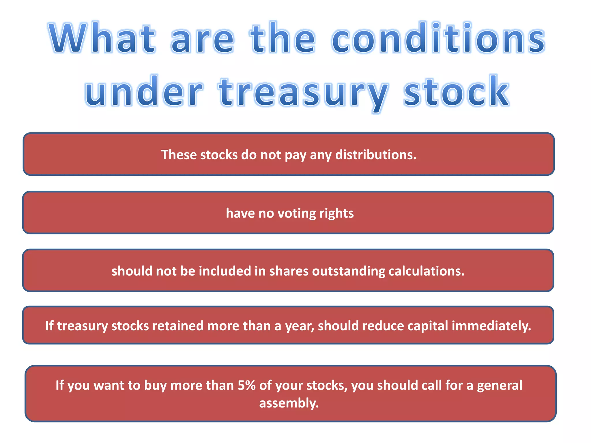 Treasury Stock Classification Treasury stock | PPTX