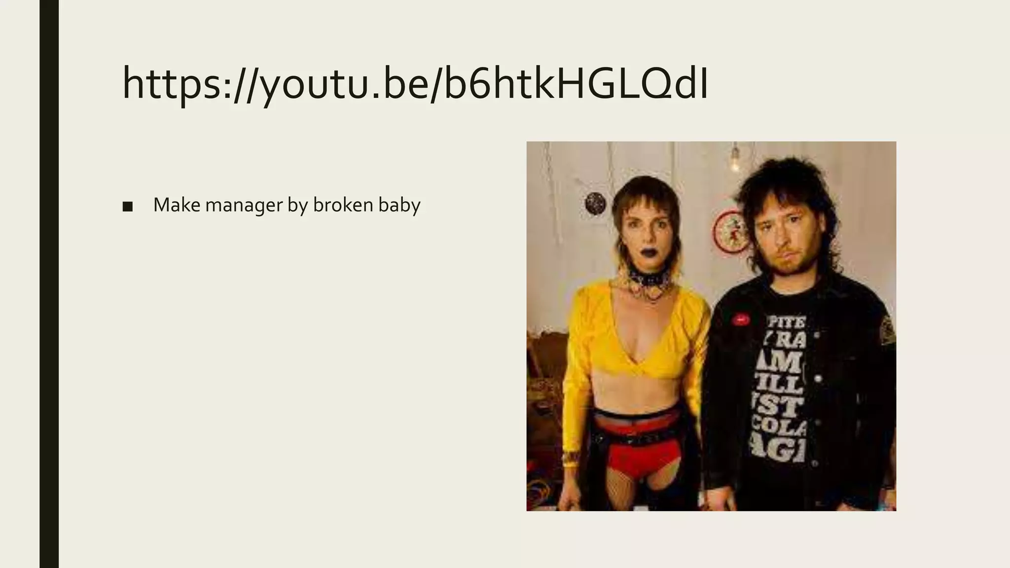 https://youtu.be/b6htkHGLQdI
■ Make manager by broken baby
