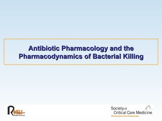 Antibiotic Pharmacology and the Pharmacodynamics of Bacterial Killing 