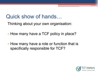 Treating customers fairly what ce os must know- final | PPTX