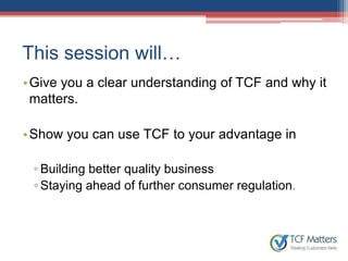 Treating customers fairly what ce os must know- final | PPTX