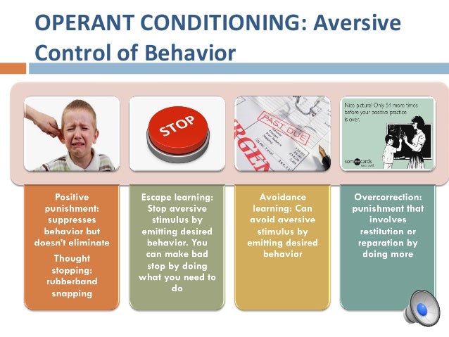 Aversive Conditioning Everyday Examples – CBAH