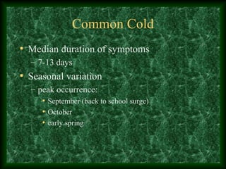 Cold Length common cold | PPT