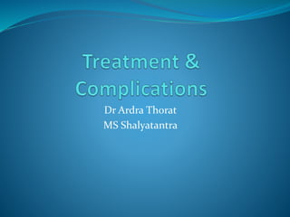 Treatment & Complications of wound PPTX