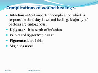 Treatment & Complications of wound | PPTX