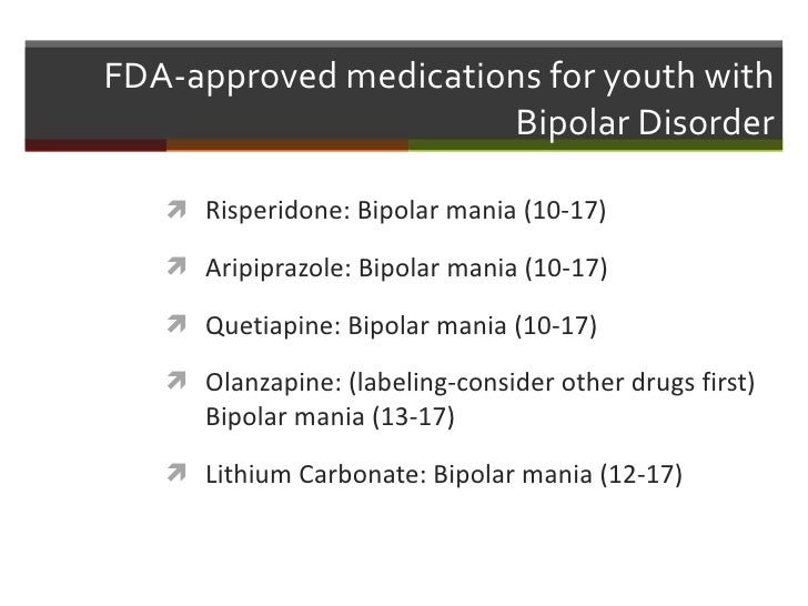 Treatment Of Pediatric Bipolar Disorder 82010