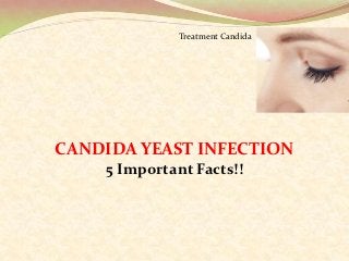 Treatment Candida




CANDIDA YEAST INFECTION
    5 Important Facts!!
 
