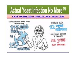 5 KEY THINGS cure CANDIDA YEAST INFECTION 
 