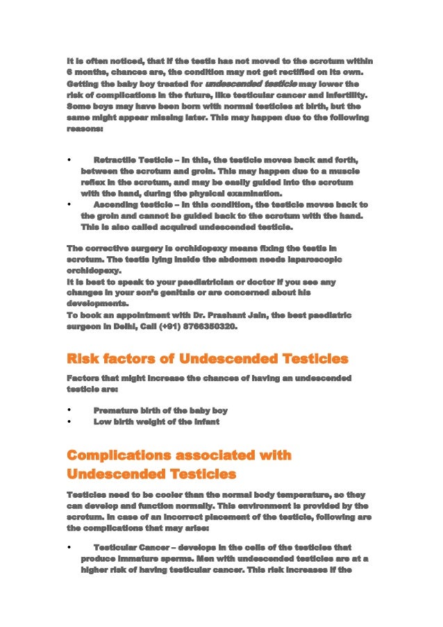 Treatment of an Undescended Testicle In Delhi by Dr. Prashant Jain.pptx