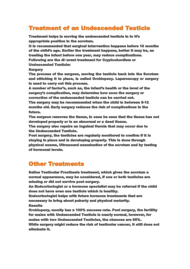 Treatment of an Undescended Testicle In Delhi by Dr. Prashant Jain.pptx