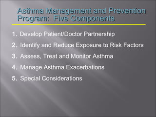Treatment of asthma