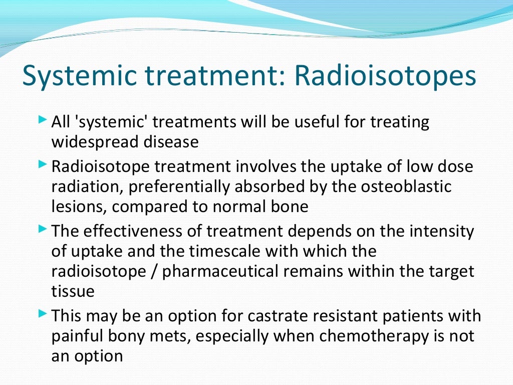 Treatment of bone metastases