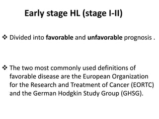 Mp@hl Staging Treatment of hodgkin lymphoma | PPTX