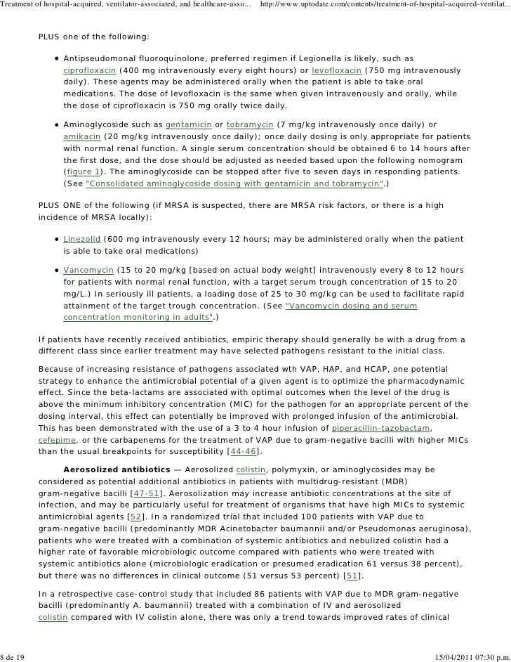 Levaquin Dosing For Pneumonia