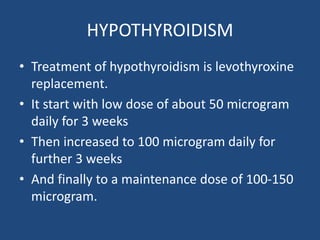 Treatment of hypothyroidism | PPT
