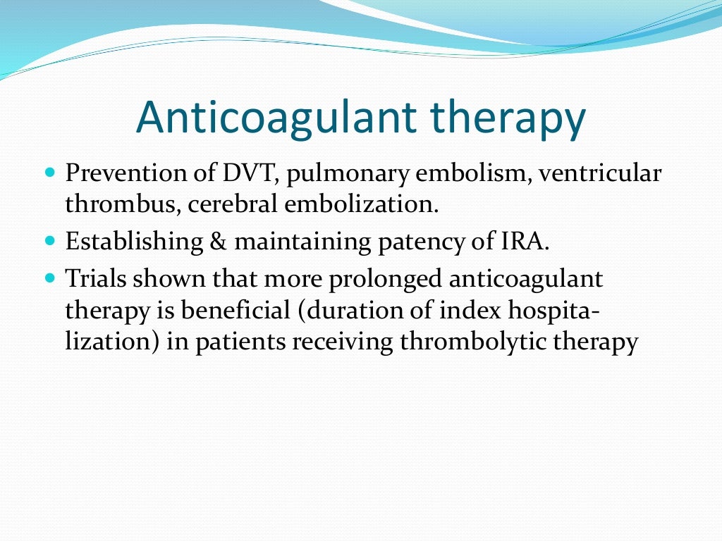 Treatment of myocardial infarction