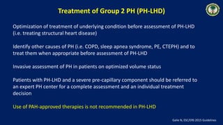 Treatment of Group 2 PH (PH-LHD)
Optimization of treatment of underlying condition before assessment of PH-LHD
(i.e. treat...