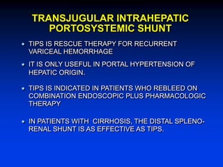 Treatment of portal hypertension | PPTX