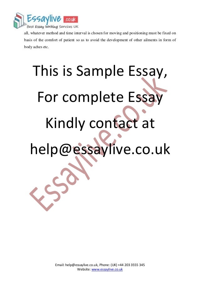 essay pressure ulcers