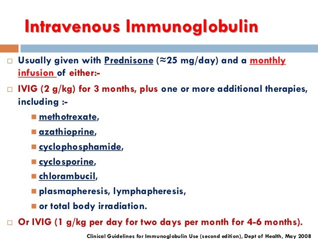Treatment of resistant & relapsing polymyositis dm