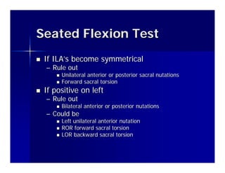 Sacral Rotation Test Treatment of sacroiliac_joint_dysfunction_nata | PDF