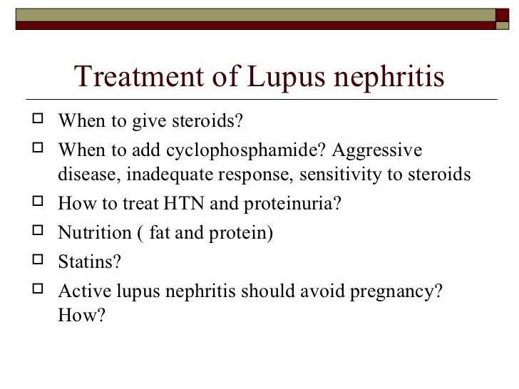 Treatment of Systemic Lupus