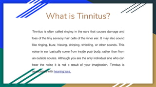Treatment of tinnitus | PPT