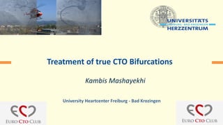 Kambis Mashayekhi
Treatment of true CTO Bifurcations
University Heartcenter Freiburg - Bad Krozingen
 