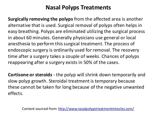 Treatment Options For Nasal Polyps