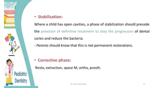 Examination and treatment planning for pediatric dental patient | PPTX