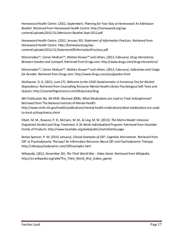 mental health treatment plan examples