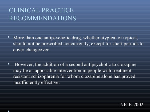 Treatment Resistant Schizophrenia