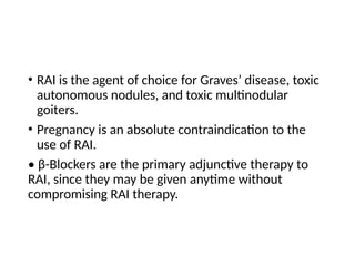 Graves Rai Comprehensive Treatment and Management of Thyroid Disorders | PPTX