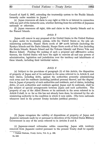 Treaty of San Francisco | PDF