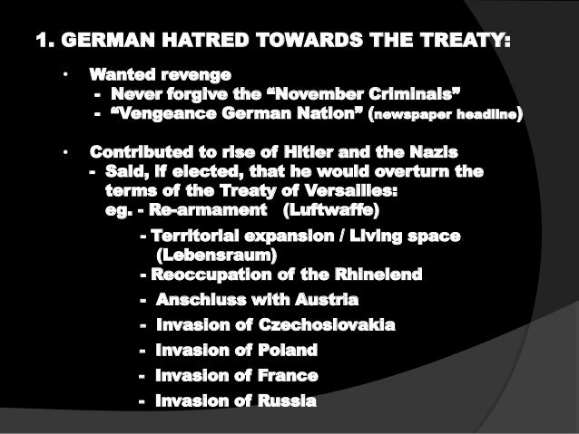 Treaty of versailles essay plan image