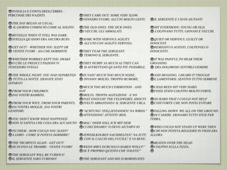 SVEGLIA E CONTA DEGLI EBREI -
PERCOSSE DEI NAZISTI
THE DAY BEGAN AS USUAL:
 IL GIORNO COMINCIÒ COME AL SOLITO:
REVEILLE WHEN IT STILL WAS DARK.
SVEGLIA QUANDO ERA ANCORA BUIO.
GET OUT! - WHETHER YOU SLEPT OR
 VENITE FUORI - SIA CHE DORMISTE
WHETHER WORRIES KEPT YOU AWAKE
O CHE LE PREOCCUPAZIONI VI
TENESSERO SVEGLI
THE WHOLE NIGHT. YOU HAD SEPARETED
 TUTTA LA NOTTE. ERAVATE STATI
SEPARATI
FROM YOUR CHILDREN,
DAI VOSTRI BAMBINI,
FROM YOUR WIFE, FROM YOUR PARENTS;
DA VOSTRA MOGLIE, DAI VOSTRI
GENITORI;
YOU DON'T KNOW WHAT HAPPENED
NON SI SAPEVA CHE COSA ERA ACCADUTO
TO THEM - HOW COULD YOU SLEEP?
A LORO - COME SI POTEVA DORMIRE?
THE TRUMPETS AGAIN - GET OUT!
DI NUOVO LE TROMBE - VENITE FUORI!
THE SERGEANT WILL BE FURIOUS!
IL SERGENTE SARÀ FURIOSO!
THEY CAME OUT; SOME VERY SLOW;
VENNERO FUORI; ALCUNI MOLTO LENTI;
THE OLD ONES, THE SICK ONES;
I VECCHI, GLI AMMALATI;
SOME WITH NERVOUS AGILITY.
 ALCUNI CON AGILITÀ NERVOSA.
THEY FEAR THE SERGEANT.
 TEMONO IL SERGENTE.
THEY HURRY AS MUCH AS THEY CAN.
 SI AFFRETTANO QUANTO PIÙ POSSIBILE.
IN VAIN! MUCH TOO MUCH NOISE,
 INVANO! MOLTO, TROPPO RUMORE,
MUCH TOO MUCH COMMOTION - AND
NOT
MOLTA, TROPPA AGITAZIONE - E NO
FAST ENOUGH! THE FELDWEBEL SHOUTS
SVELTI ABBASTANZA! IL SERGENTE URLA:
"ACHTUNG! STILLJESTANDEN! NA WIRDS "
ATTENZIONE! ATTENTI! BEH,
MAL? ODER SOLL ICH MIT DEM
CI DECIDIAMO? O DEVO AIUTARVI IO
JEWEHLKOLBEN NACHHELFEN? NA JUTT;
 CON IL CALCIO DEL FUCILE? E VA BENE;
WENN IHR'S DURCHAUS HABEN WOLLT!"
SE È PROPRIO QUESTO CHE VOLETE!"
THE SERGEANT AND HIS SUBORDINATES
IL SERGENTE E I SUOI AIUTANTI
HIT EVERYBODY: YOUNG OR OLD,
.COLPIVANO TUTTI; GIOVANI E VECCHI,
QUIET OR NERVOUS, GUILTY OR
INNOCENT.
REMISSIVI O AGITATI, COLPEVOLI O
INNOCENTI.
IT WAS PAINFUL TO HEAR THEM
GROANING
 ERA DOLOROSO SENTIRLI GEMERE
AND MOANING. I HEARD IT THOUGH
E LAMENTARSI. SENTIVO TUTTO SEBBENE
I HAD BEEN HIT VERY HARD,
FOSSI STATO COLPITO MOLTO FORTE,
SO HARD THAT I COULD NOT HELP
COSÌ FORTE CHE NON POTEI EVITARE
FALLING DOWN. WE ALL ON THE GROUND,
DI CADERE. ERAVAMO TUTTI STESI PER
TERRA,
WHO COULD NOT STAND UP WERE THEN
CHI NON POTEVA REGGERSI IN PIEDI ERA
ALLORA
BEATEN OVER THE HEAD
COLPITO SULLA TESTA.
 