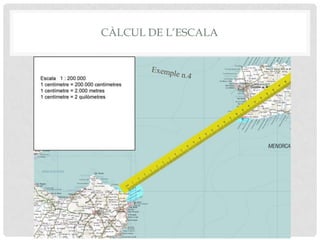 CÀLCUL DE L’ESCALA
 