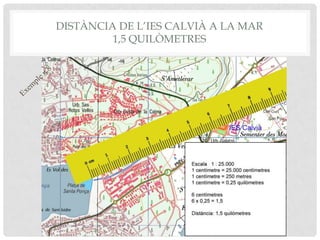 DISTÀNCIA DE L’IES CALVIÀ A LA MAR
1,5 QUILÒMETRES
 