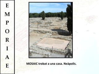 MOSAIC trobat a una casa. Neàpolis.  