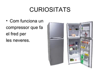 CURIOSITATS Com funciona un  compressor que fa el fred per  les neveres.  
