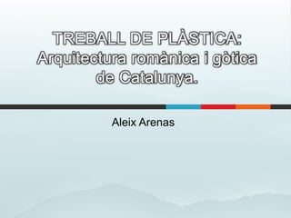 TREBALL DE PLÀSTICA:
Arquitectura romànica i gòtica
        de Catalunya.

          Aleix Arenas
 