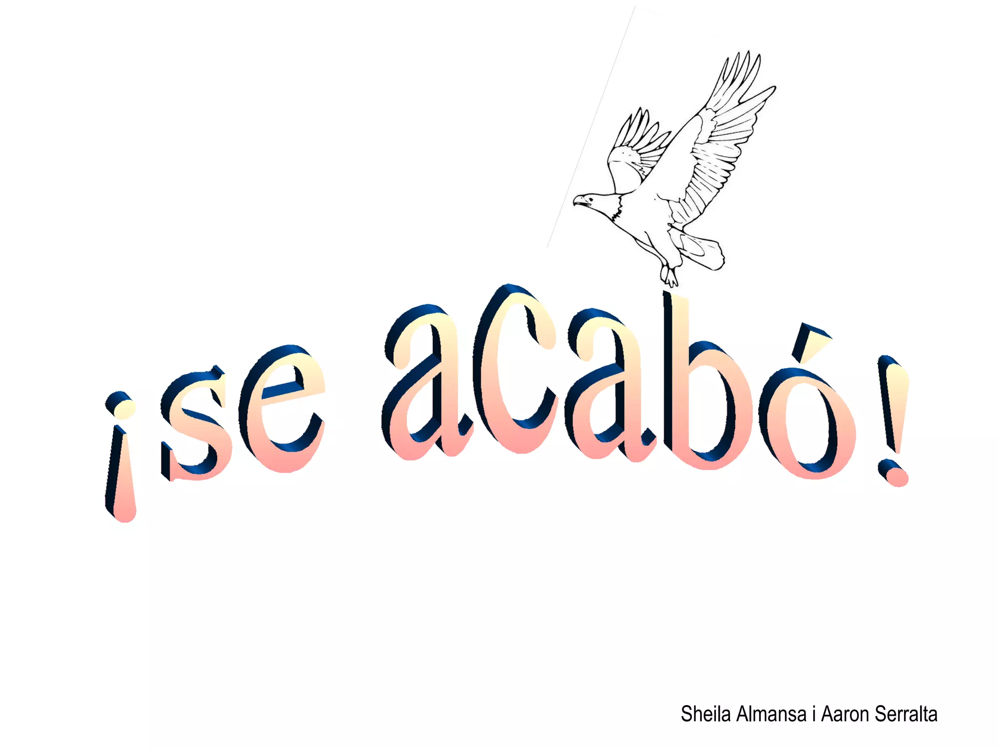 Sheila Almansa i Aaron Serralta ¡se acabó! 