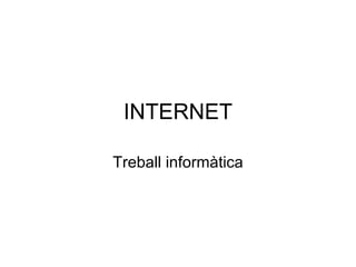 INTERNET Treball informàtica 