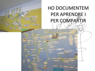 HO DOCUMENTEM
PER APRENDRE I
PER COMPARTIR
 