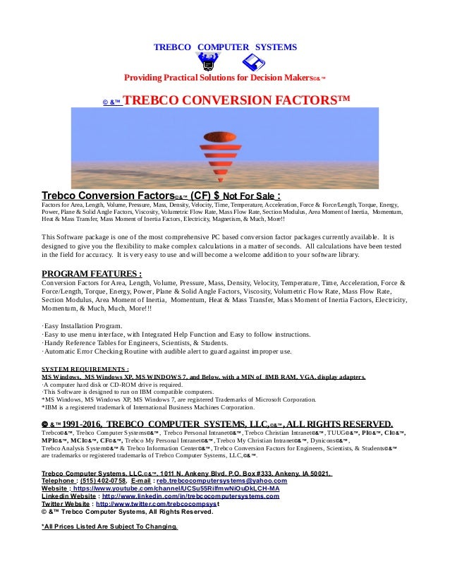 trebco tablet