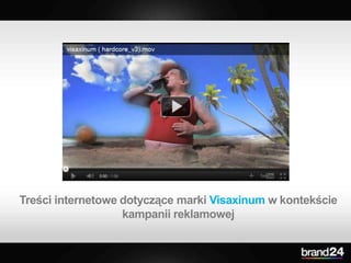 Treści internetowe dotyczące marki Visaxinumw kontekście kampanii reklamowej 