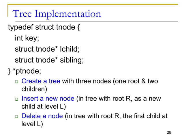 Tree Data Structure Tree Data Structure Details | PPT