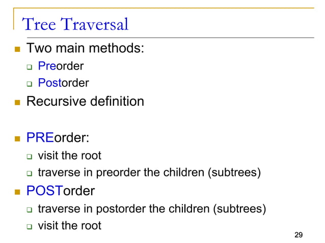 Tree Data Structure Tree Data Structure Details | PPT