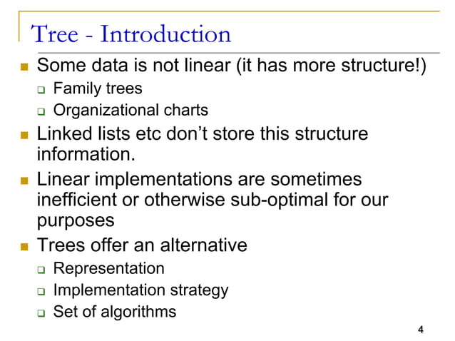 Tree Data Structure Tree Data Structure Details | PPT